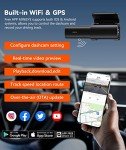 4K Dual Dash Cam with GPS and Night Vision