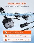 VANTRUE F1 4K Dual Lens Motorcycle Camera