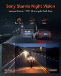 VANTRUE F1 4K Dual Lens Motorcycle Camera
