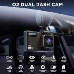 4K Dash Cam Front & Rear with Night Vision