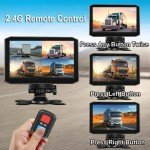 VSYSTO 4CH 1080P Truck Dash Cam with Monitor