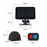VSYSTO 4CH 1080P Truck Dash Cam with Monitor
