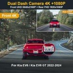 Fitcamx 4K Dual Dash Cam for Kia EV6