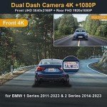 Fitcamx 4K BMW Dashcam with WiFi and G-Sensor