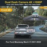 Fitcamx 4K Dash Cam for 2021-2022 Mustang Mach-E