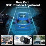 Audi-Compatible Dash Cam: 4K Front, 1080P Rear