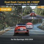 Fitcamx 4K Dual Dashcam for 2022-2023 Kia Sportage