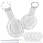 4 Pack Apple-Compatible Key Finder Tags (White)