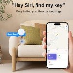 4 Pack Apple-Compatible Key Finder Tags (White)