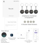 Nutale Key Finder 4-Pack - Bluetooth Item Locator