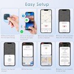 Olycism 4-Pack GPS Key Finder Trackers