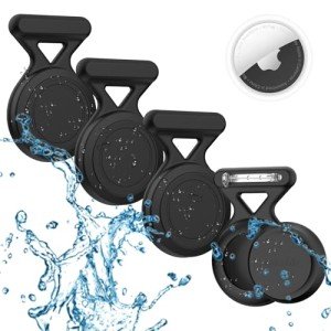 Kids AirTag Holder - Set of 4 Waterproof Silicone