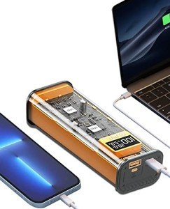 Blue Power Bank for On-the-Go Charging