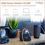 Technaxx TX-205 Mini Power Bank with 230V Outlet