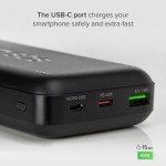 20,000 mAh Powerbank with Dual USB & USB-C