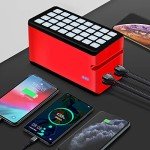 100,000mAh Solar Power Bank with 4 USB Ports