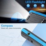 Wireless Solar Charger 33800mAh with LED Lights