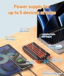 Solar Power Bank 46800mAh with 4 Cables