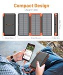 Solar Power Bank 46800mAh with 4 Cables