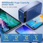 High-Capacity 60000mAh Fast Charge Power Bank