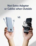 VEGER 10000mAh Fast Charger with Built-in Cables