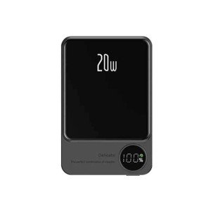 GOjU 5000mAh Magnetic Wireless Power Bank - Grey