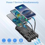 High-Capacity Solar Power Bank with Fast Charging