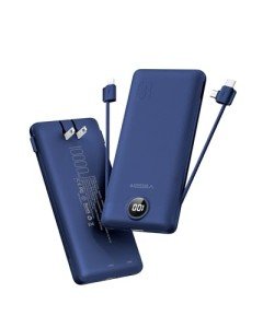 VEGER 10000mAh Portable Charger with Built-in Cables