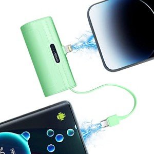 Portable Mini Power Bank Charger for iPhone & USB C