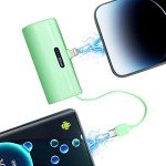 Portable Mini Power Bank Charger for iPhone & USB C