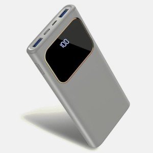 10,000 mAh Fast Portable Charger - White
