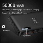 50000mAh Wireless Power Bank with Fast Charging