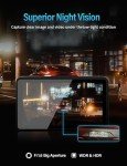 FHD 1080P Dash Cam with Night Vision & SD Card