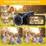 FHD 1080P Digital Video Camera with Night Vision