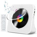 Bluetooth CD Player with Wall Mount and Speakers
