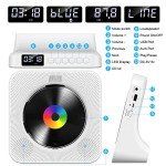 Bluetooth CD Player with Wall Mount and Speakers