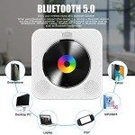 Bluetooth CD Player with Wall Mount and Speakers
