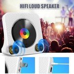 Bluetooth CD Player with Wall Mount and Speakers