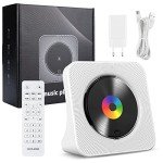 Bluetooth CD Player with Wall Mount and Speakers