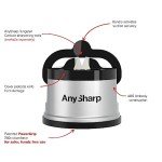 AnySharp Hands-Free Knife Sharpener with Suction Grip