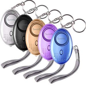 SUNMAY Personal Alarm Keychain with LED Light