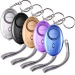 SUNMAY Personal Alarm Keychain with LED Light