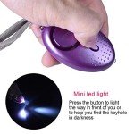 SUNMAY Personal Alarm Keychain with LED Light