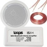 Bluetooth Amplifier & Dual Coil Ceiling Speaker Kit