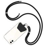 Adjustable Crossbody Phone Lanyard Strap - Black