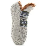 CityComfort Fuzzy Heated Slipper Socks (Grey)