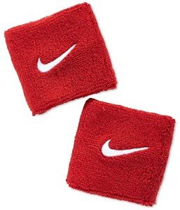 Nike Swoosh Wristband - Scarlet and White