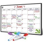 Smart Panda Magnetic Fridge Whiteboard Calendar Planner