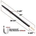 Holikme 2 Pack Flexible Radiator Cleaning Brush