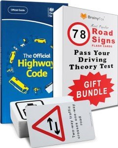 UK Driving Theory Test Kit with Road Signs Flash Cards